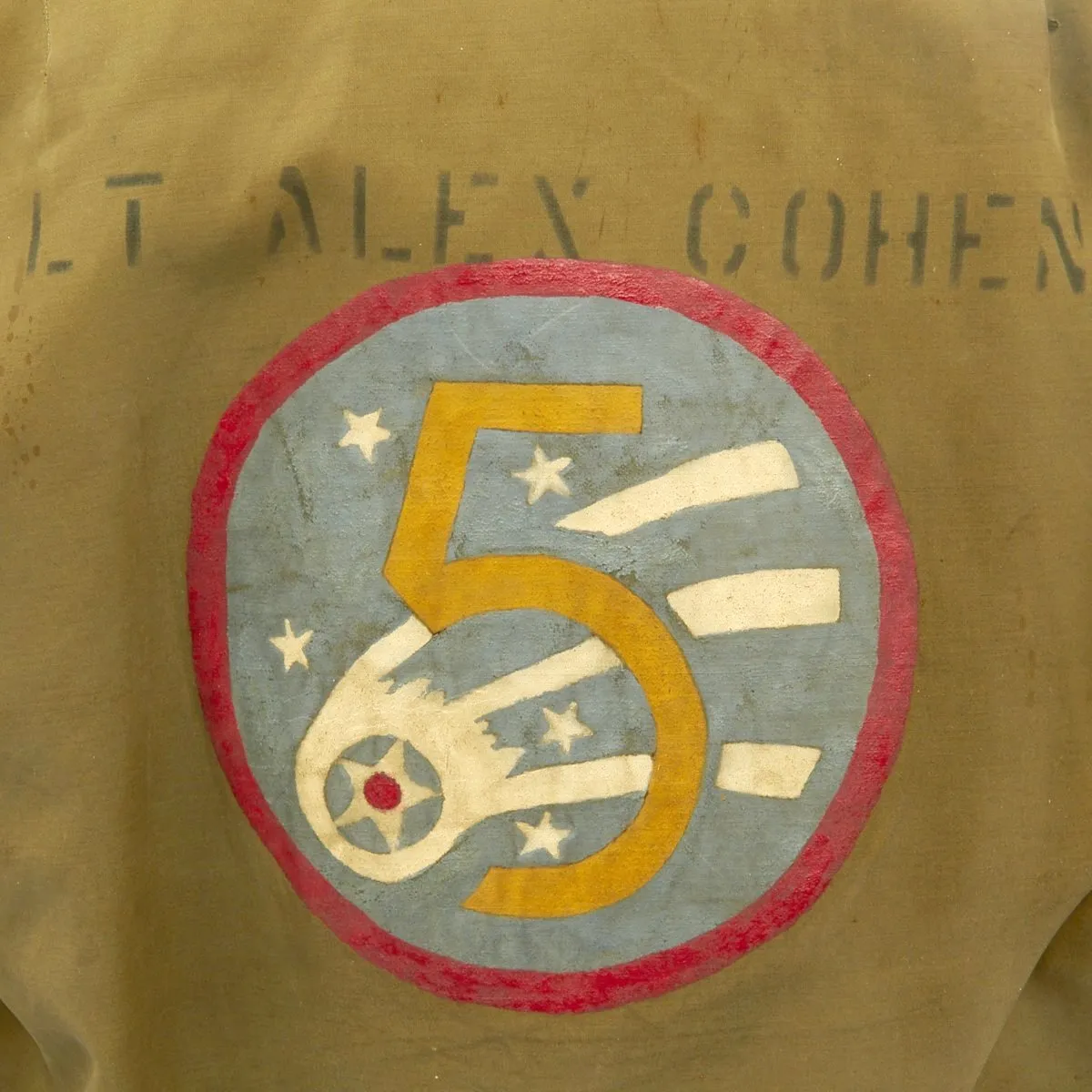 Original U.S. WWII Jolly Rogers 90th Bomb Group Moby Dick 320th Bomb Squadron Named B-15 Jacket