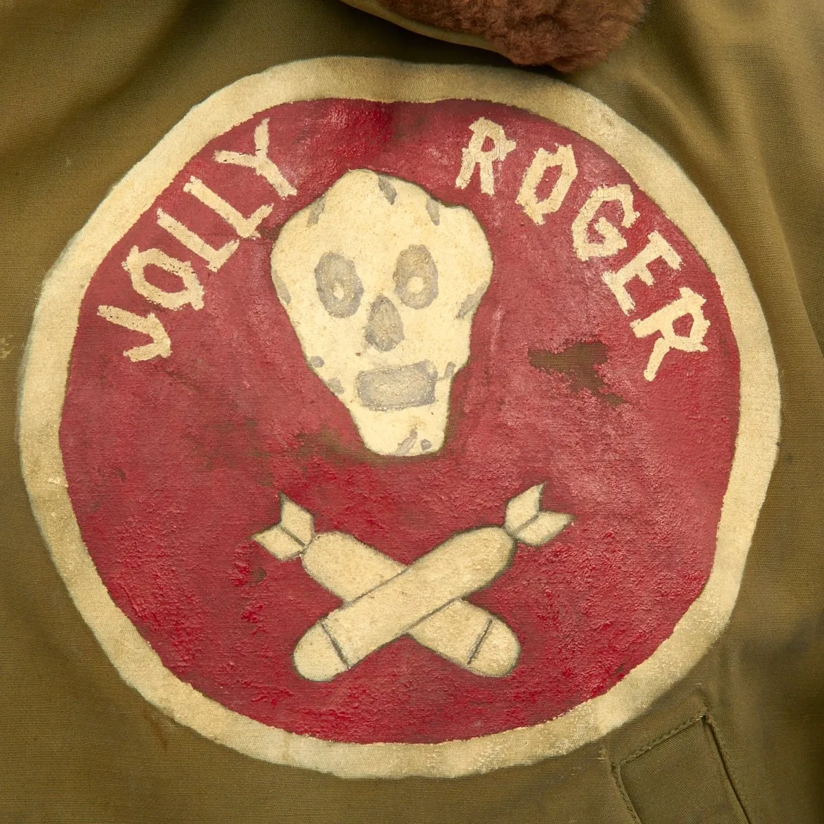 Original U.S. WWII Jolly Rogers 90th Bomb Group Moby Dick 320th Bomb Squadron Named B-15 Jacket