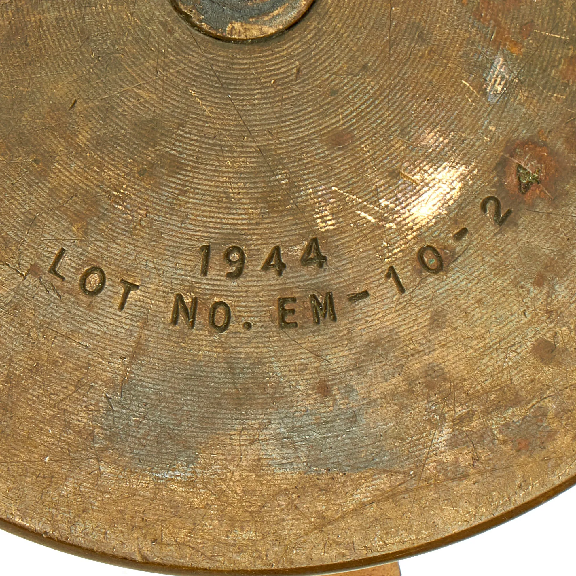 Original U.S. WWII Trench Art Ashtray With “Bomb” Constructed Out of Multiple Type 88 Fuses With US 105mm Base