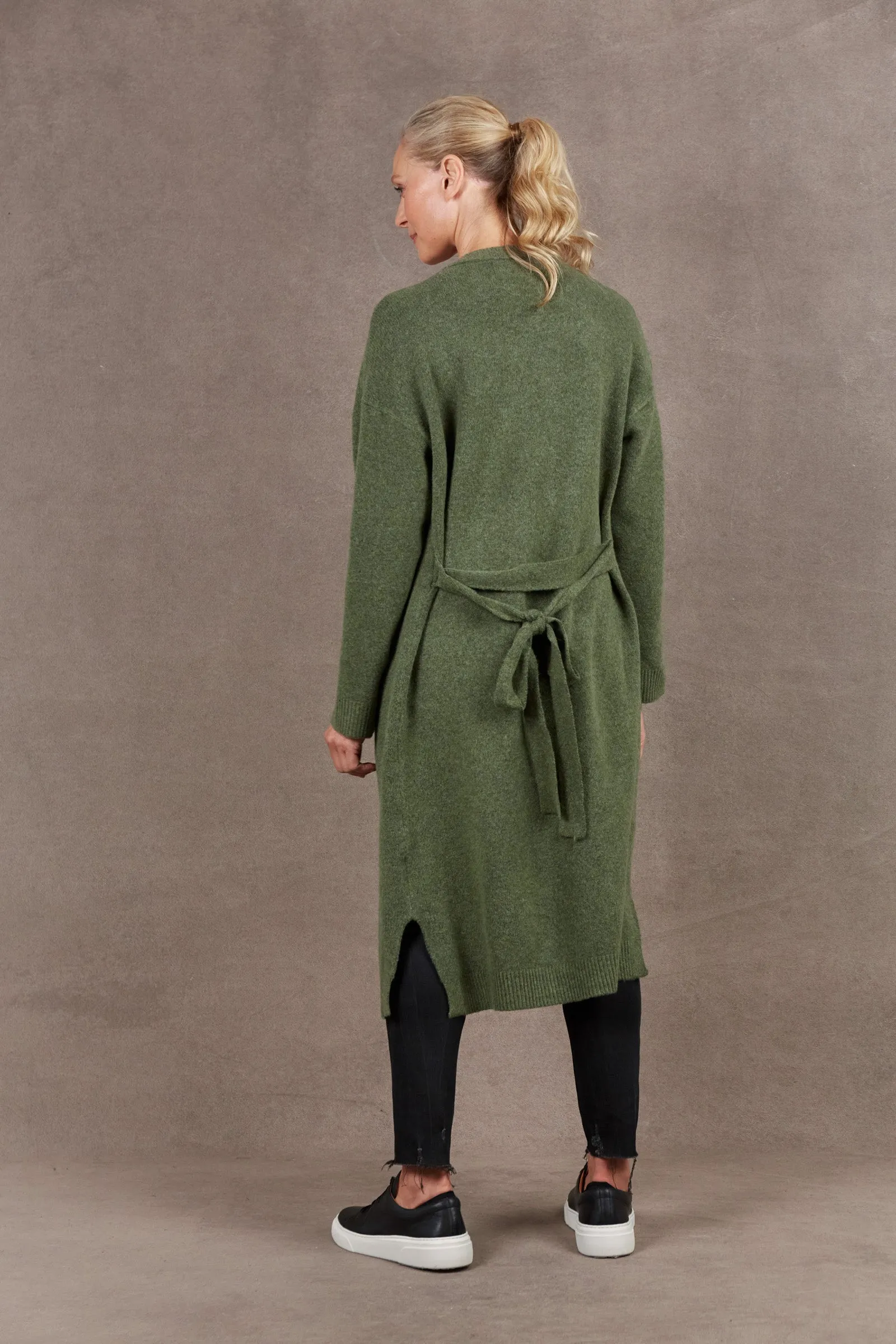 Paarl Longline Cardigan - Moss