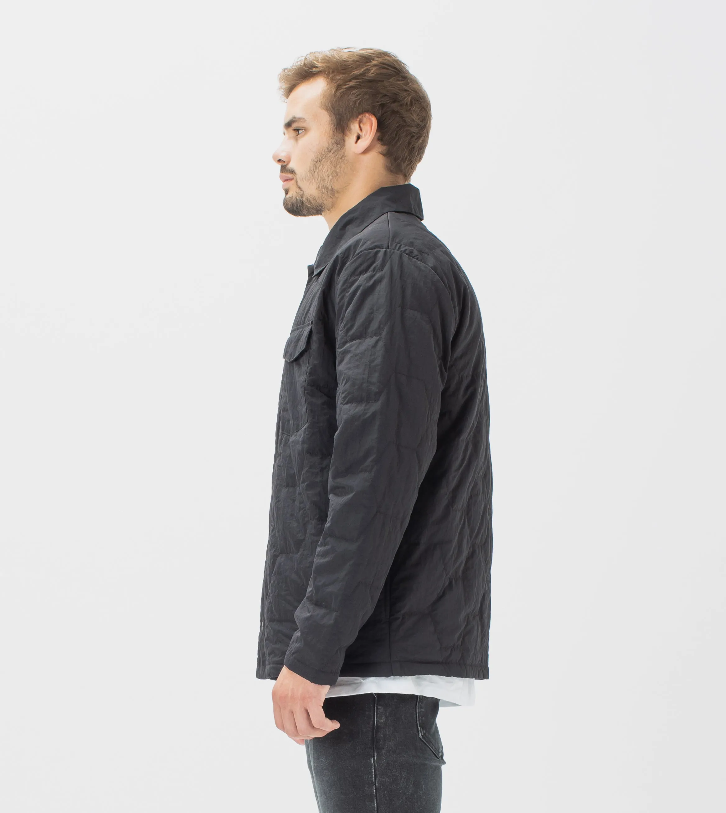 Quilt Shell Jacket Black