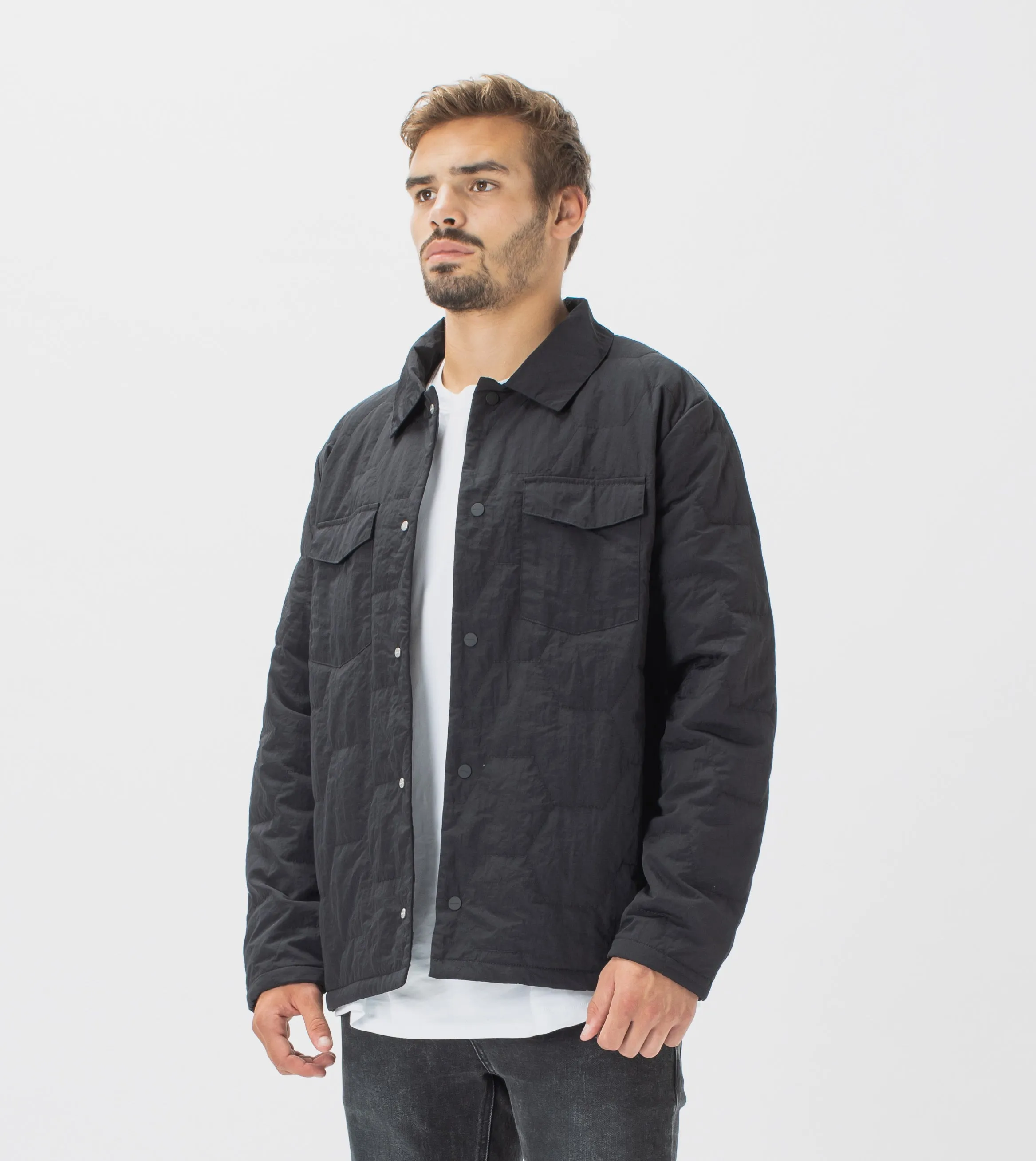 Quilt Shell Jacket Black