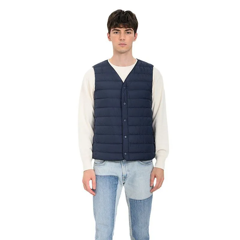 Quilted Lightweight V Neck Down Jacket Vest