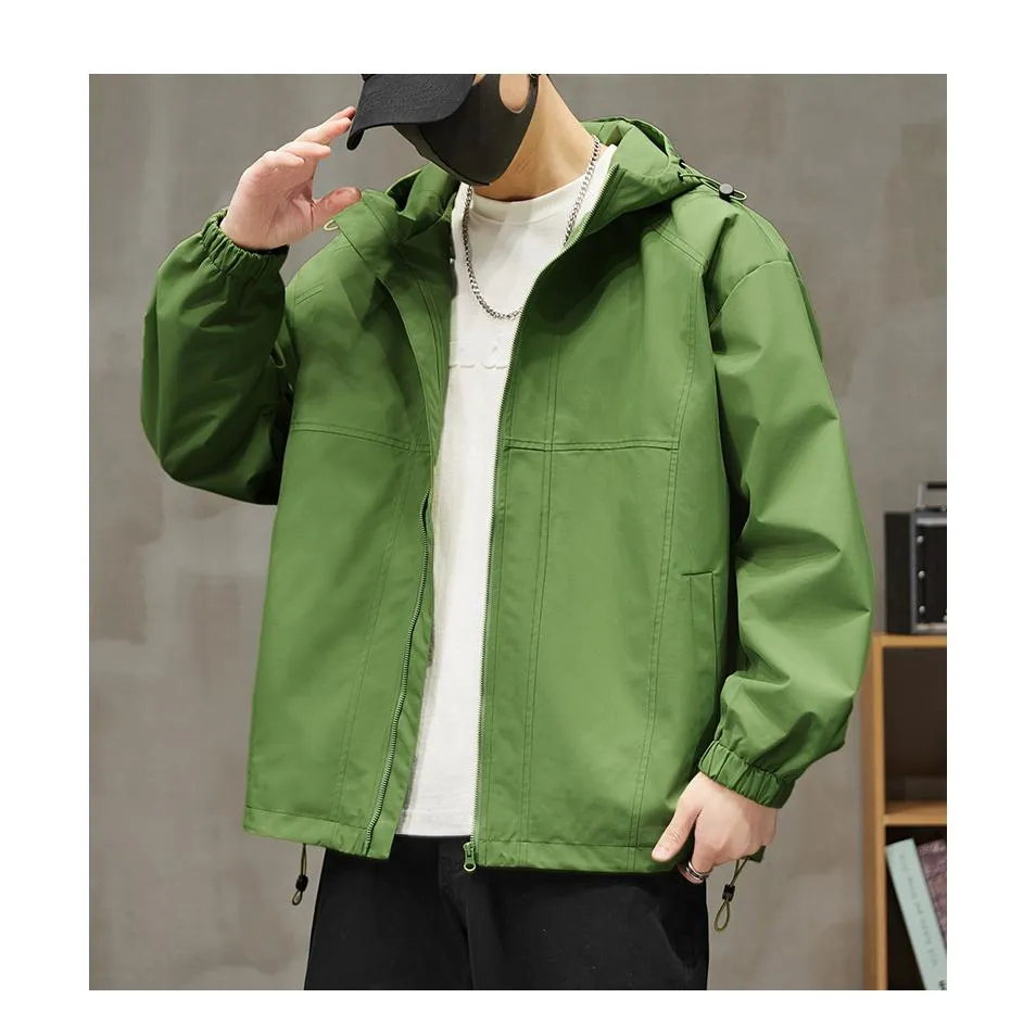 Raincoat Windproof Hooded Insulated Windbreaker