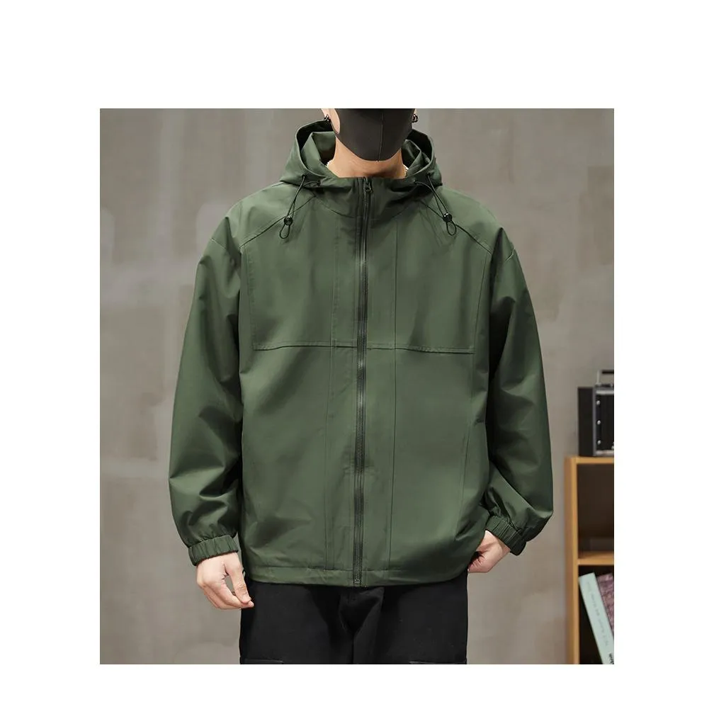 Raincoat Windproof Hooded Insulated Windbreaker