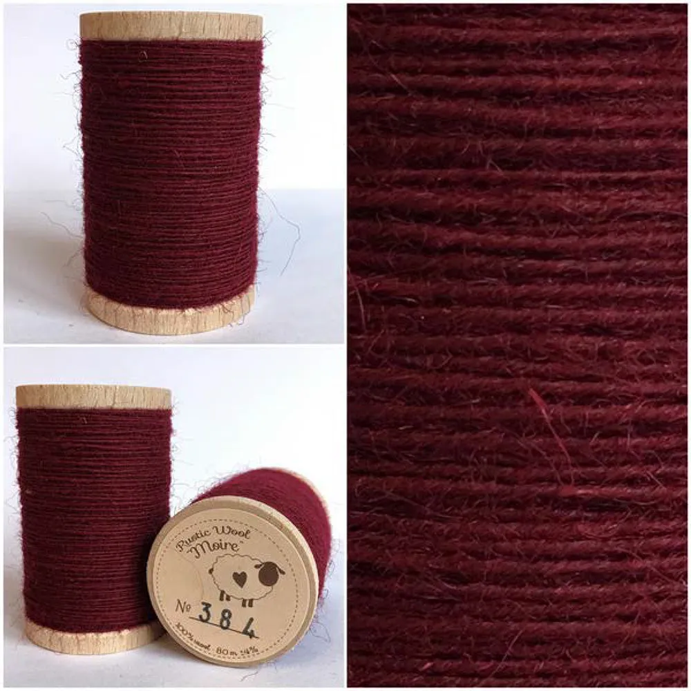 RED VELVET Hand Dyed Fat QUARTER Wool Fabric for Wool Applique and Rug Hooking