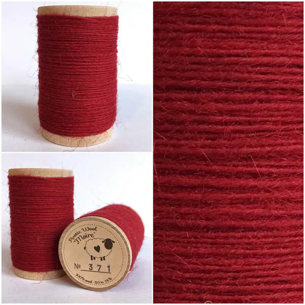 RED VELVET Hand Dyed Fat QUARTER Wool Fabric for Wool Applique and Rug Hooking