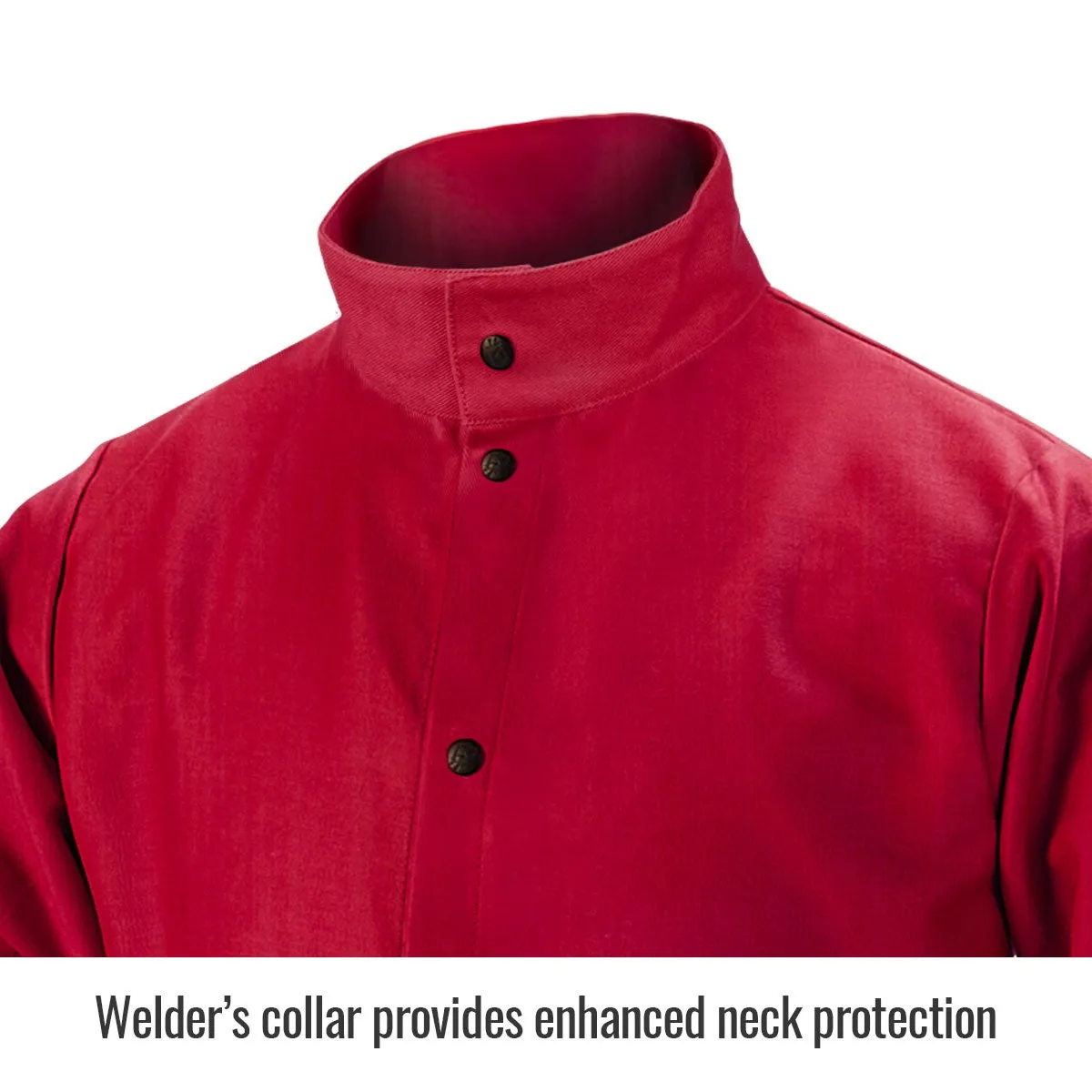 Revco Black Stallion TruGuard 200 9oz Red FR Cotton Welding Jacket (FR9-30C)