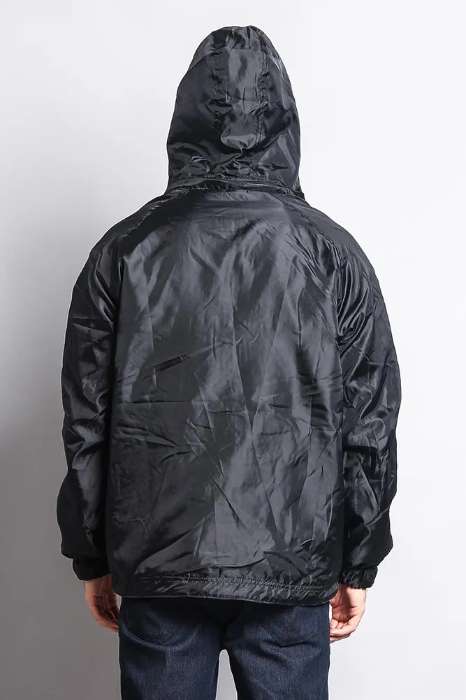 Reversible Windbreaker Hooded Jacket