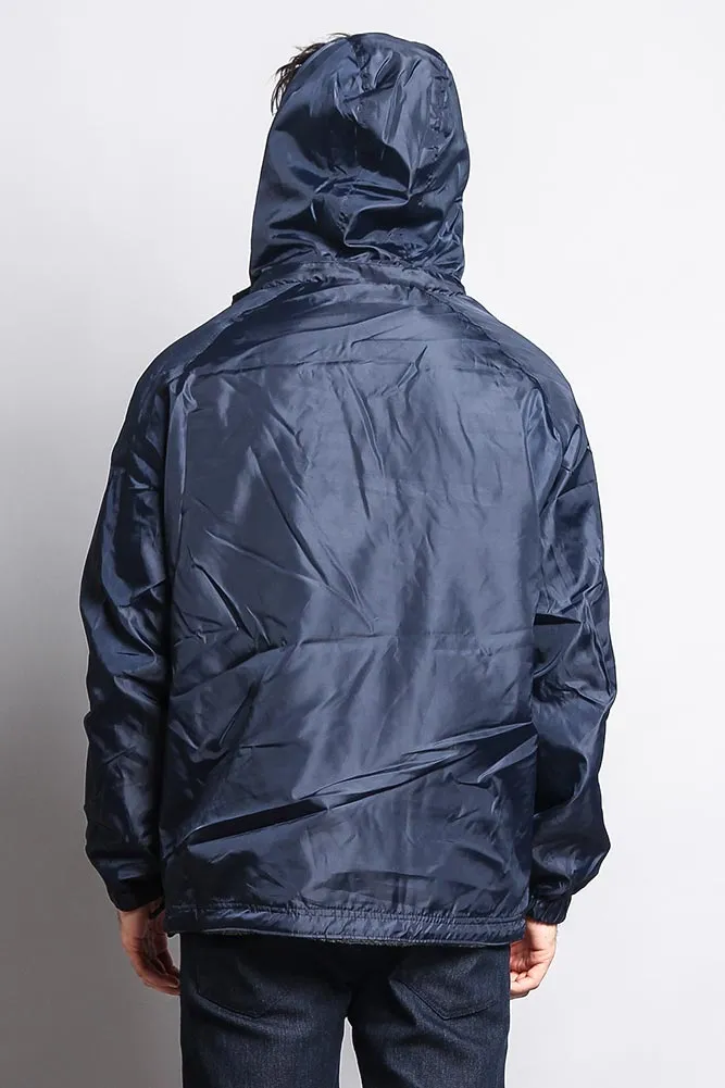 Reversible Windbreaker Hooded Jacket