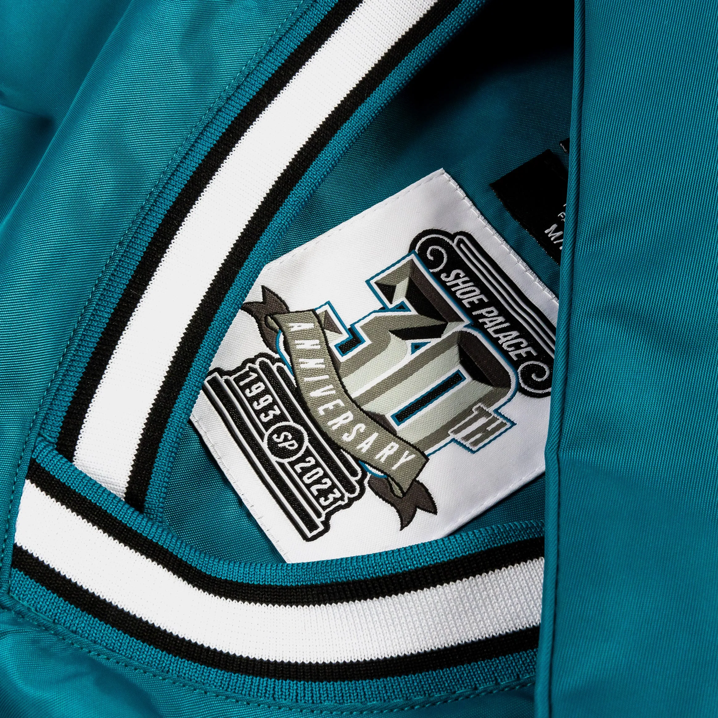 San Jose Sharks Renegade Nylon Pullover Windbreaker Mens Jacket (Teal)