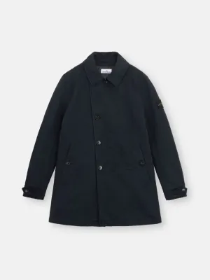 Short Trench Coat with Anti-Drop David-TC - Navy Blue