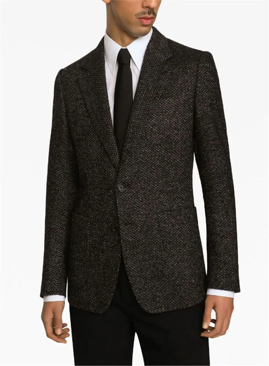 SINGLE-BREASTED BOUCLÉ BLAZER