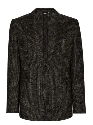 SINGLE-BREASTED BOUCLÉ BLAZER