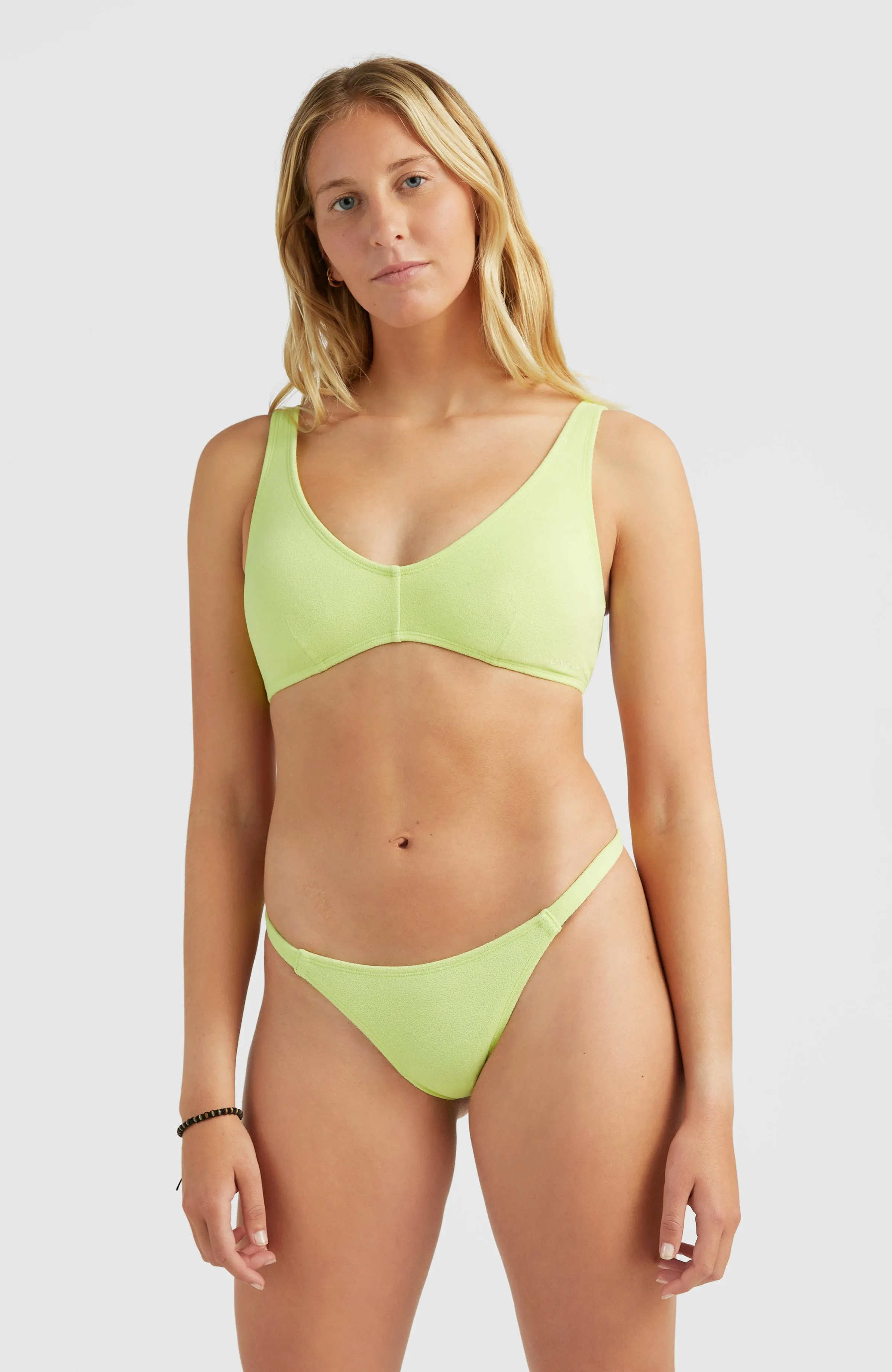 Terry Lucia Longline Triangle Bikini Set | Sunny Lime