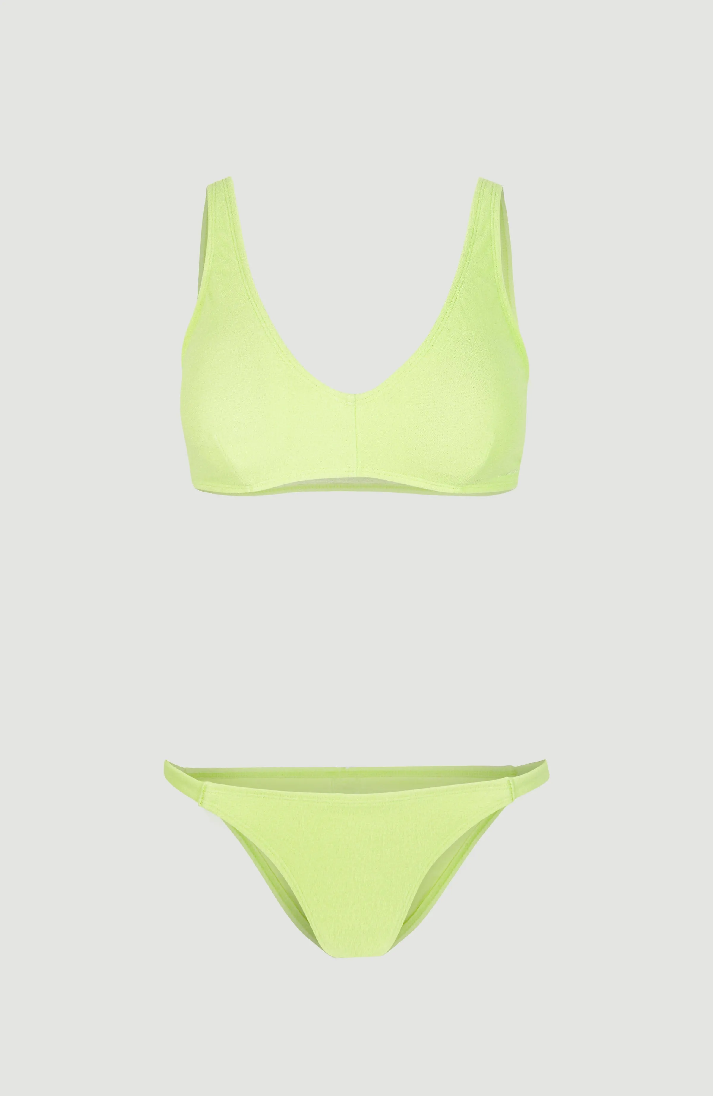 Terry Lucia Longline Triangle Bikini Set | Sunny Lime