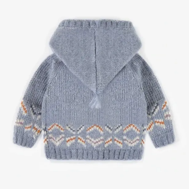 The Dune Hooded Knit Cardigan - BABY