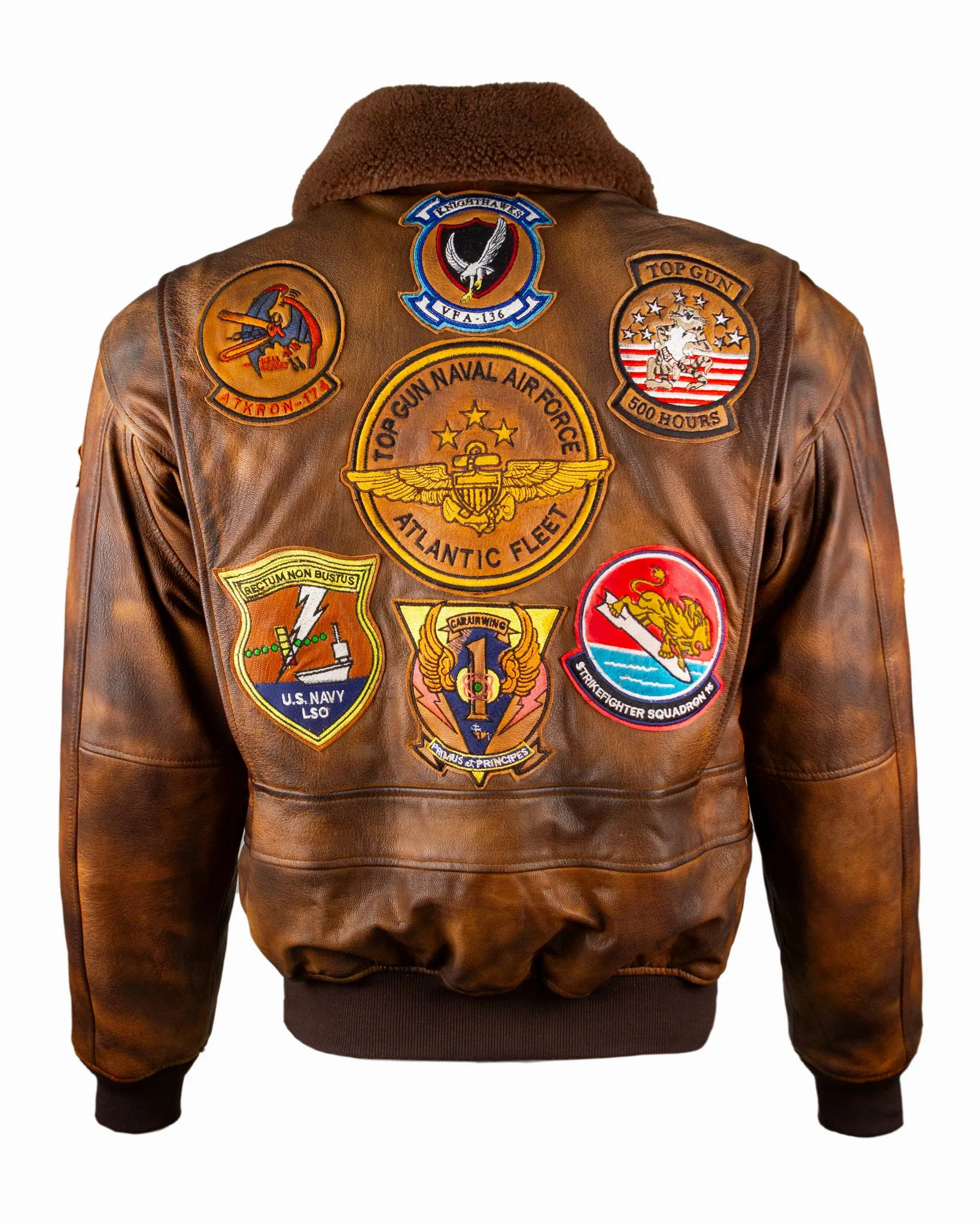 Premium Leather Jacket - Inspired by Top Gun® Top Hook