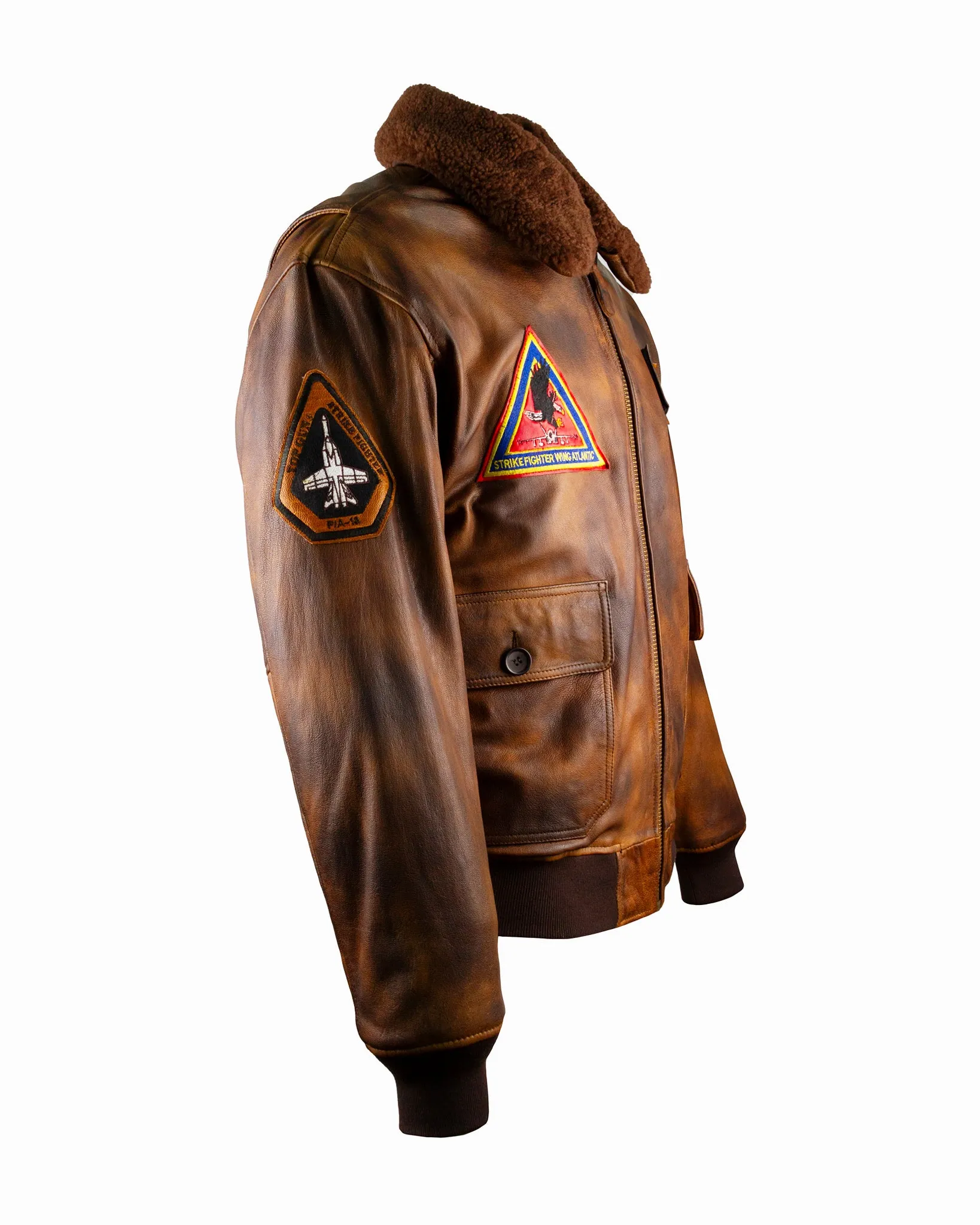 Premium Leather Jacket - Inspired by Top Gun® Top Hook