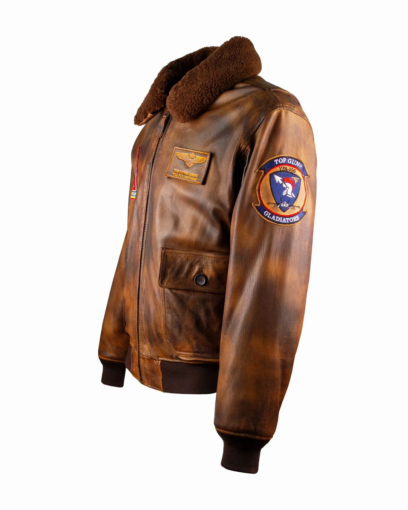 Premium Leather Jacket - Inspired by Top Gun® Top Hook