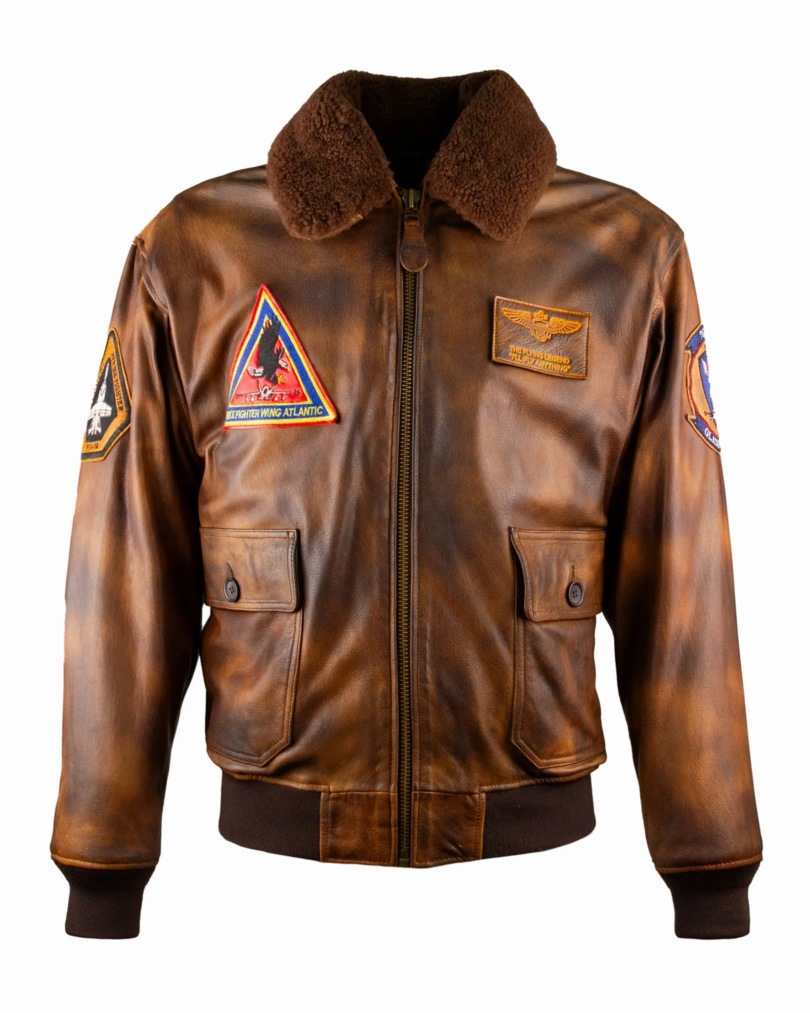 Premium Leather Jacket - Inspired by Top Gun® Top Hook