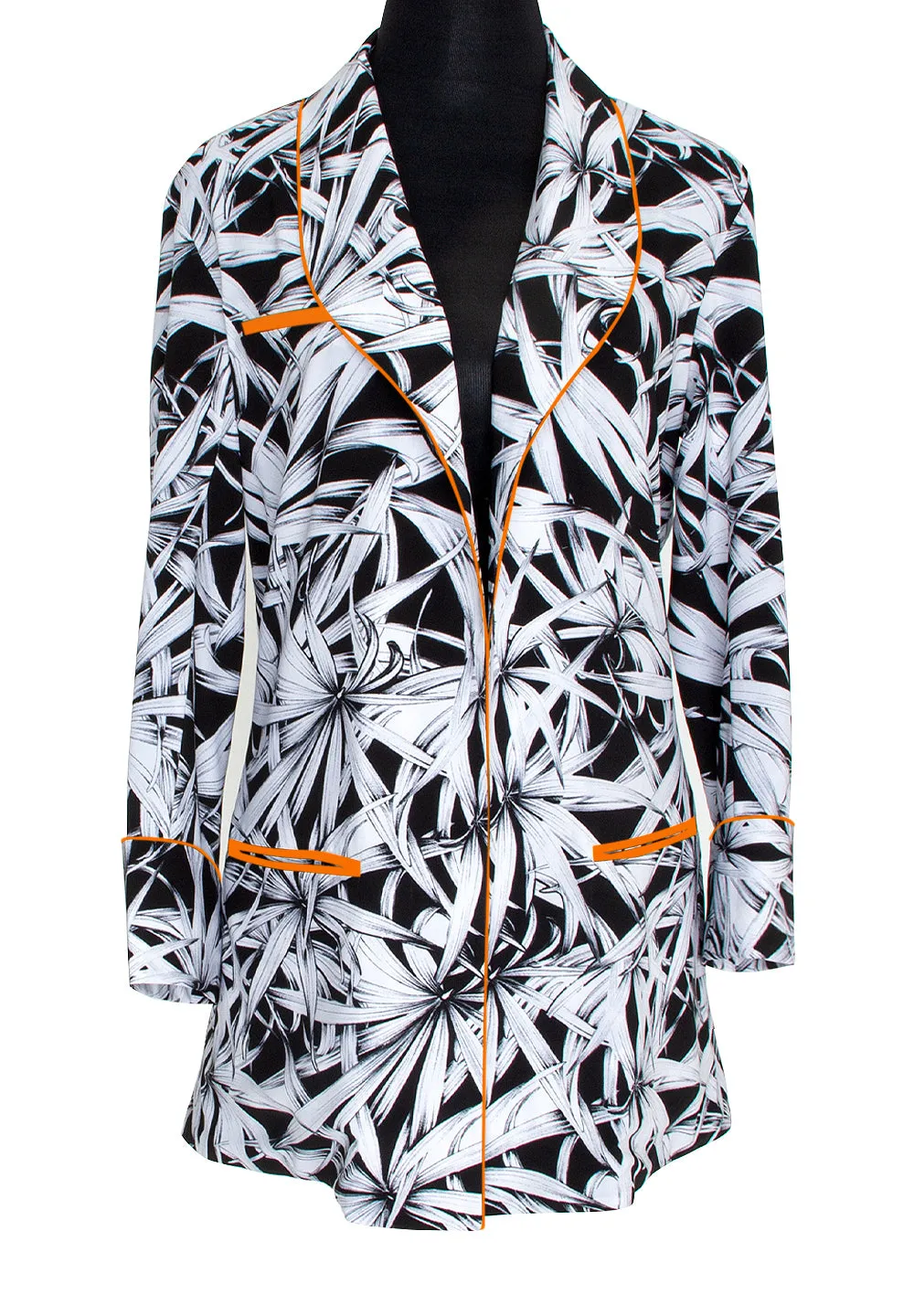 Tropics - Night Garden Blazer (Neon Orange)