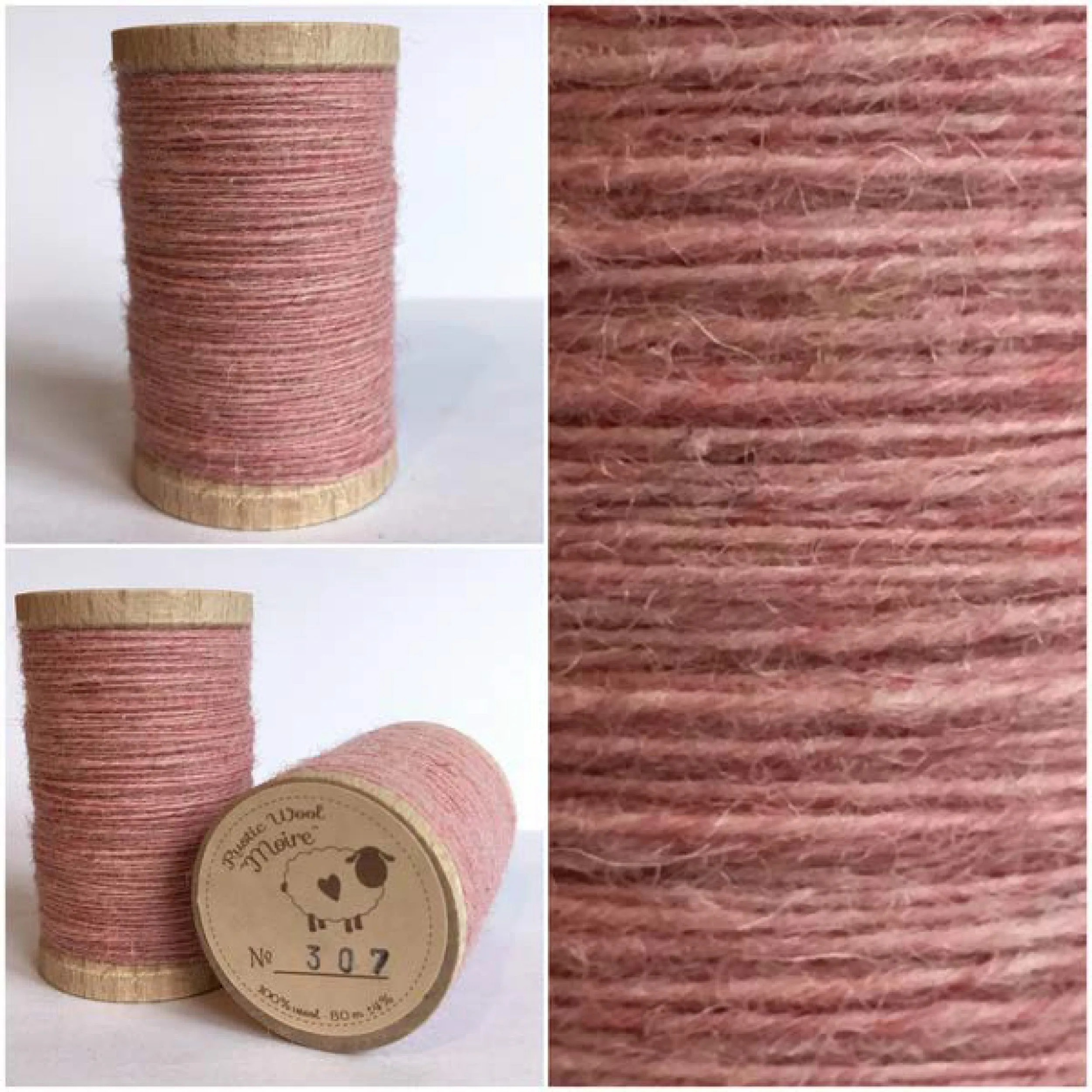 VALENTINE BLUSH Hand Dyed Fat QUARTER Wool Fabric for Wool Applique and Rug Hooking