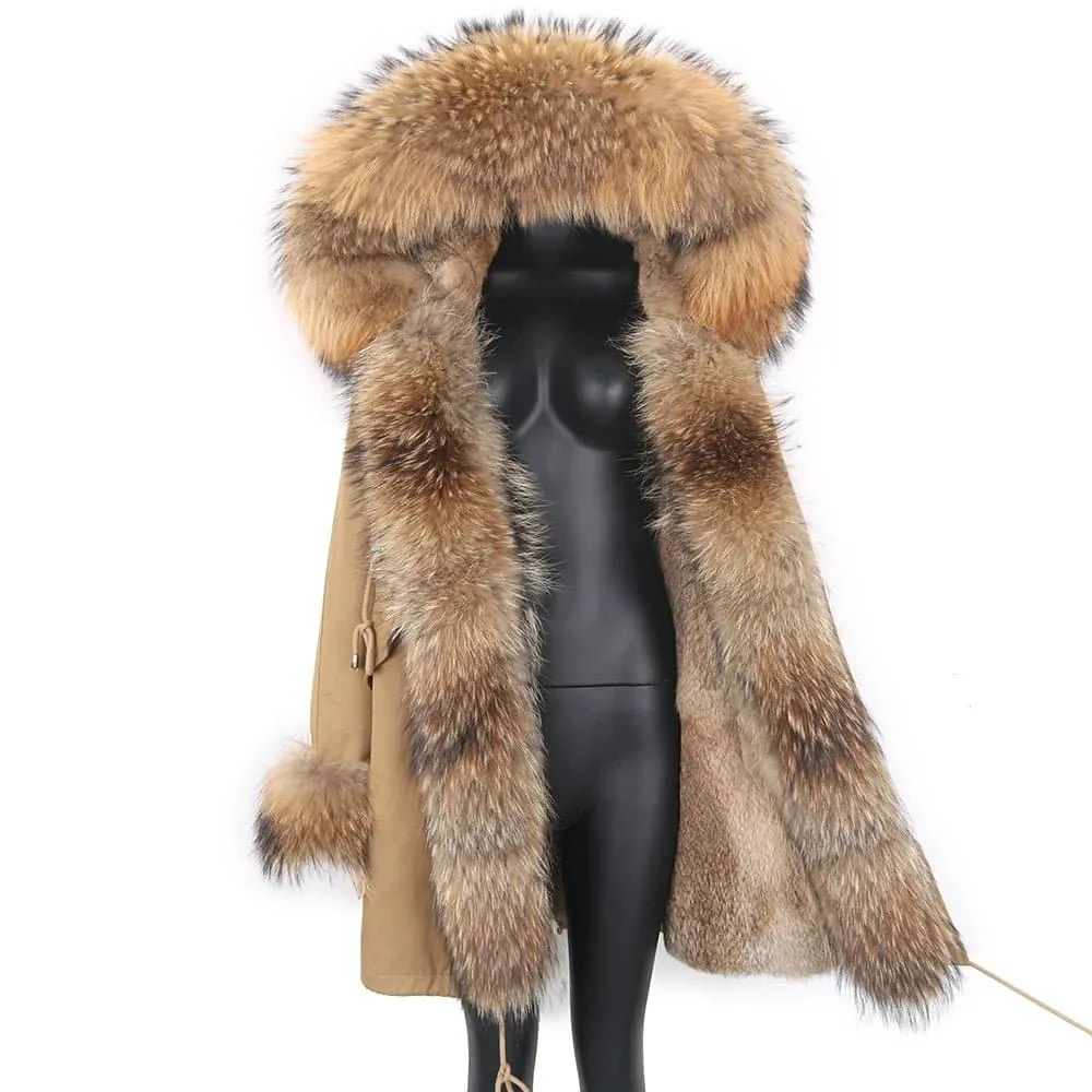 Waterproof Fur-Lined Winter Parkas for Women | Ethical & Warm Rabbit Fur | Hooded & Stylish