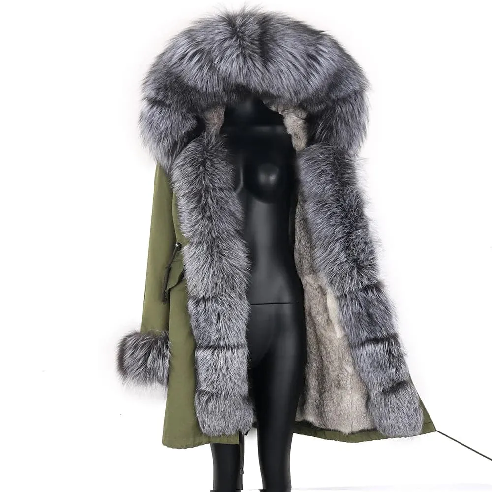 Waterproof Fur-Lined Winter Parkas for Women | Ethical & Warm Rabbit Fur | Hooded & Stylish