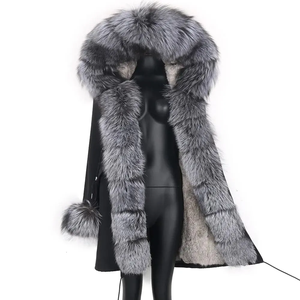 Waterproof Fur-Lined Winter Parkas for Women | Ethical & Warm Rabbit Fur | Hooded & Stylish