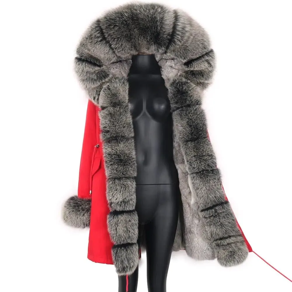 Waterproof Fur-Lined Winter Parkas for Women | Ethical & Warm Rabbit Fur | Hooded & Stylish