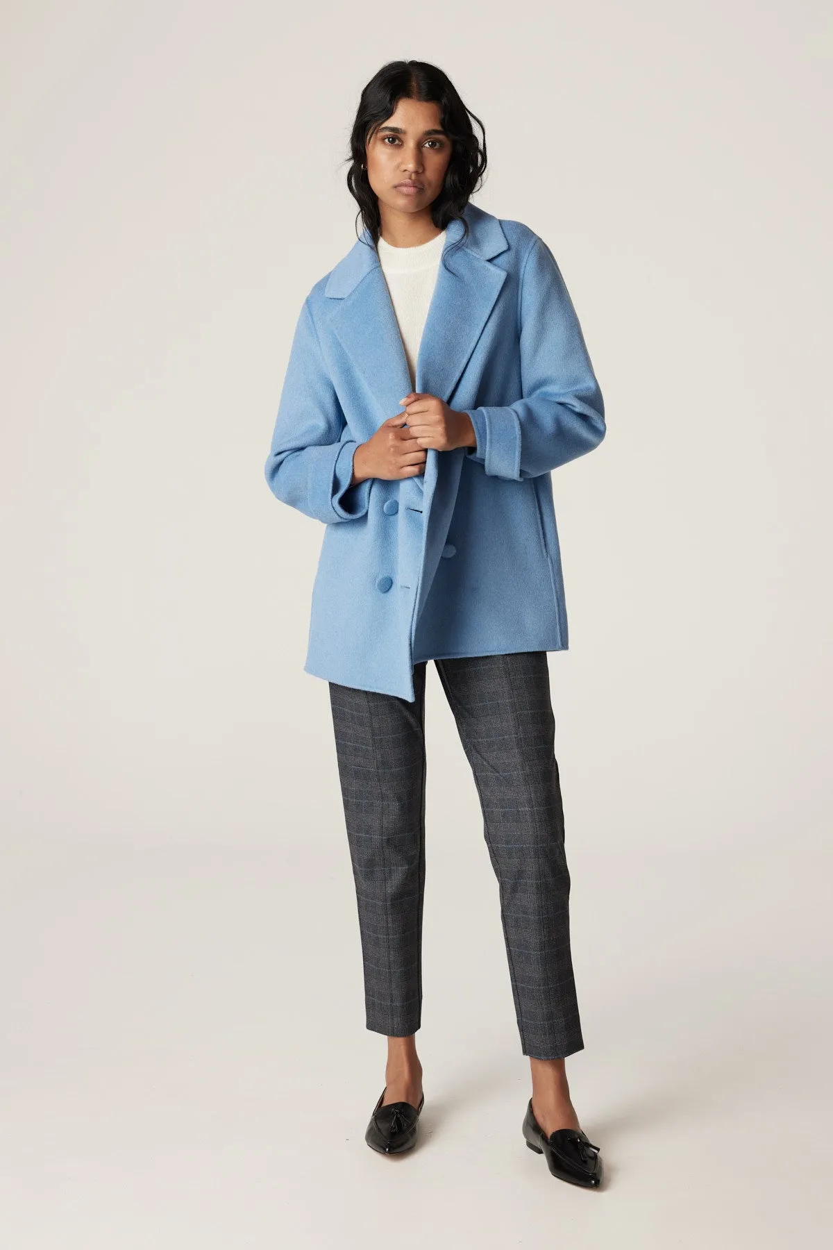 Weekend Pea Coat - Blue