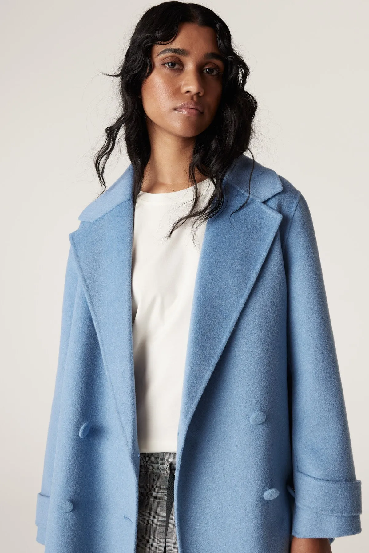 Weekend Pea Coat - Blue