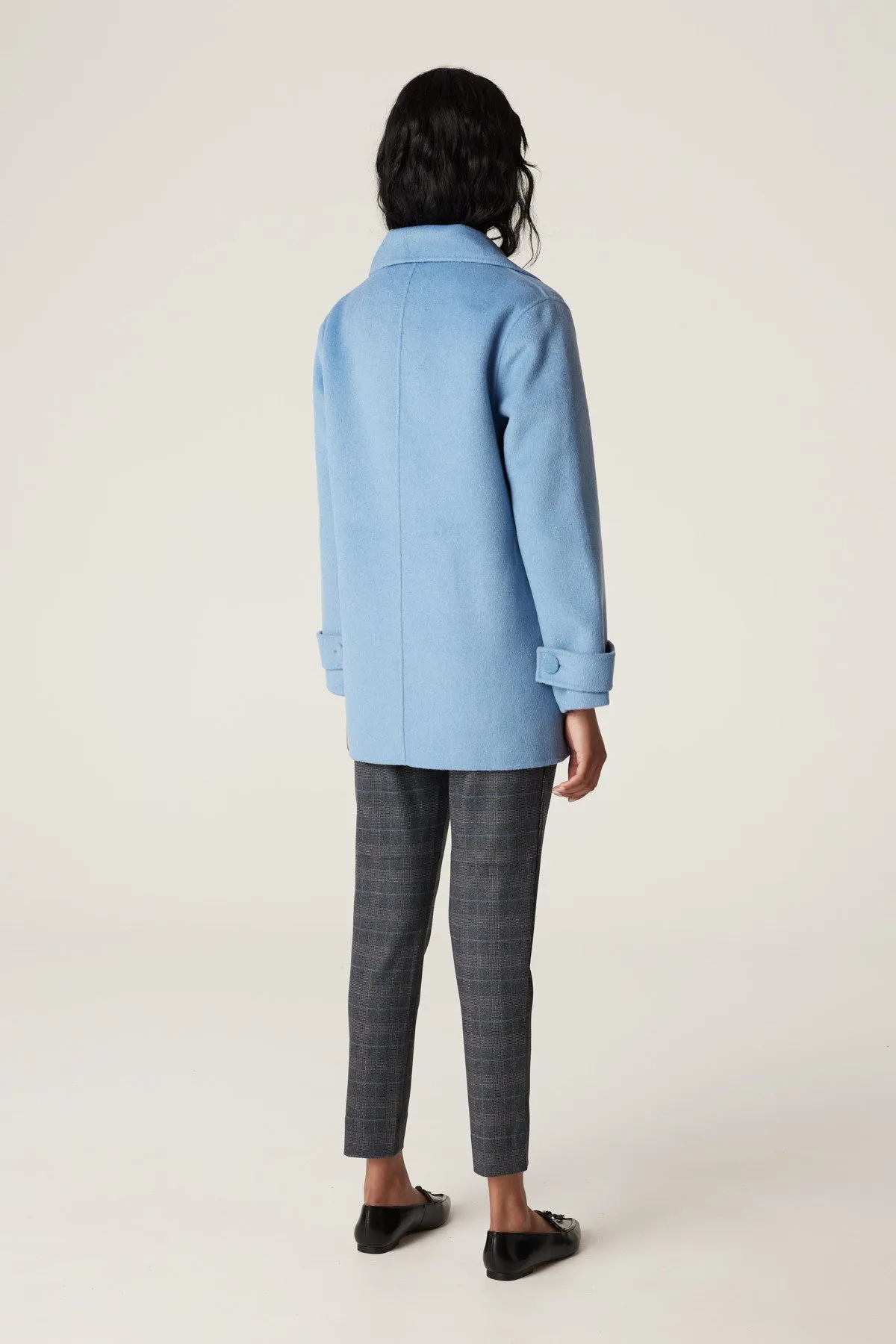 Weekend Pea Coat - Blue