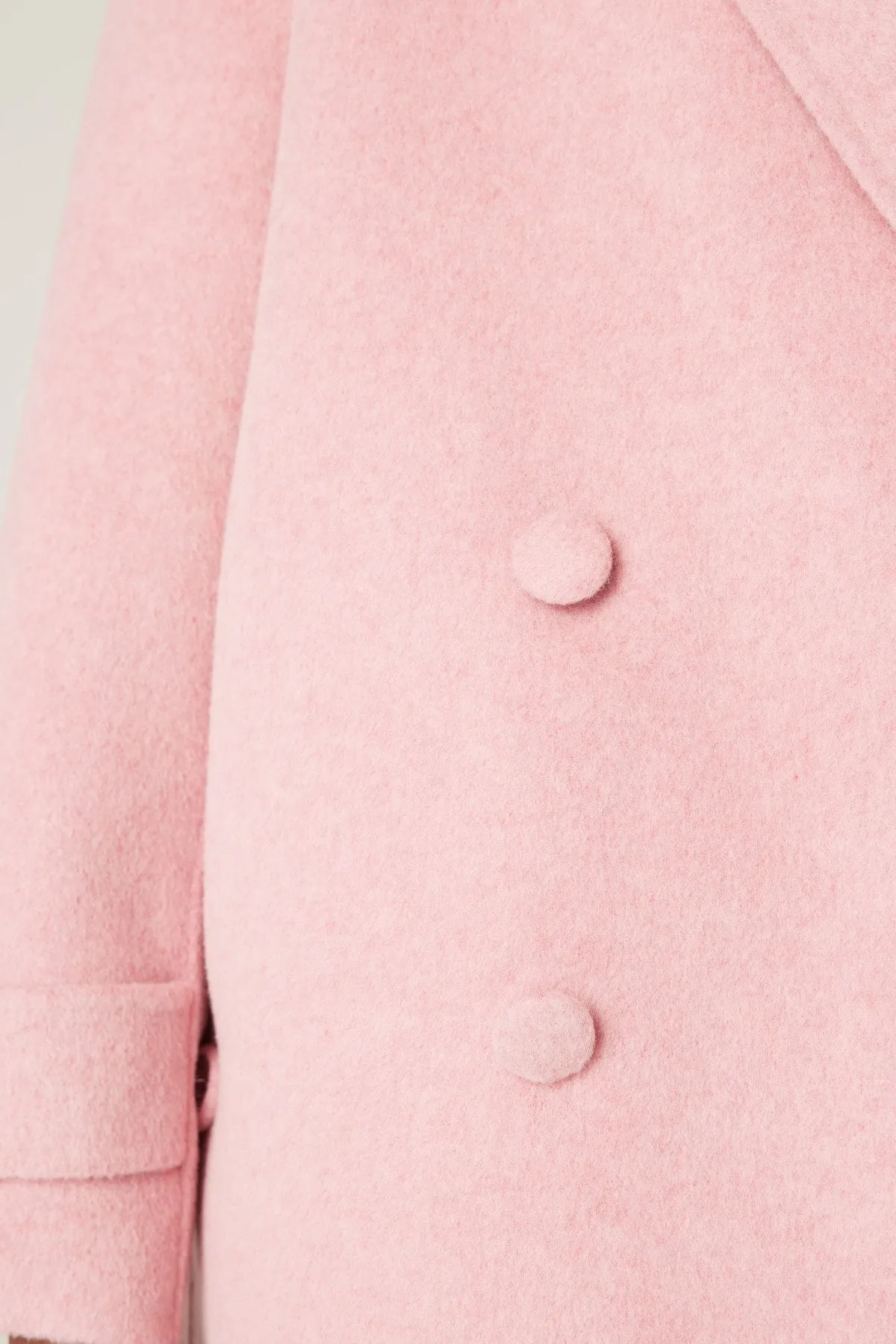 Weekend Pea Coat - Pink