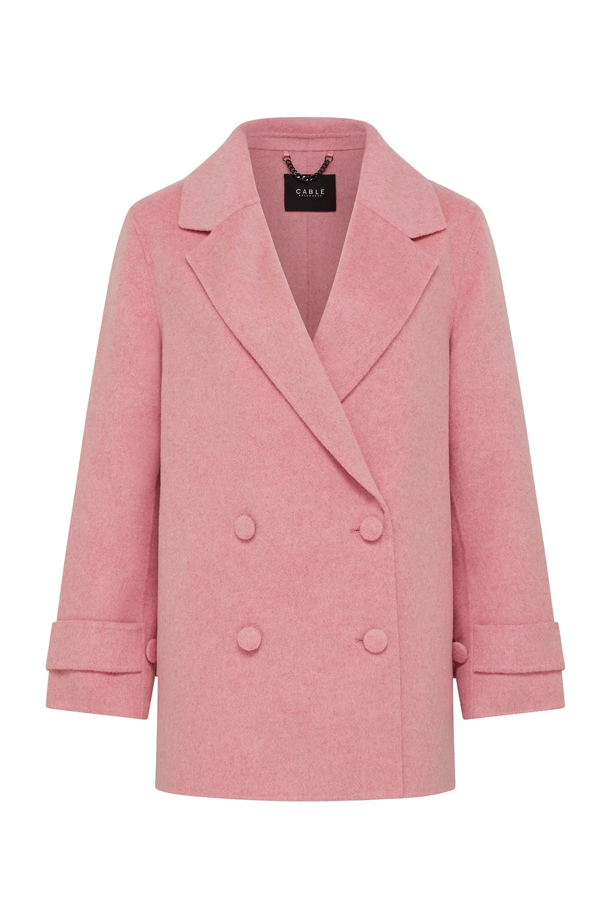 Weekend Pea Coat - Pink