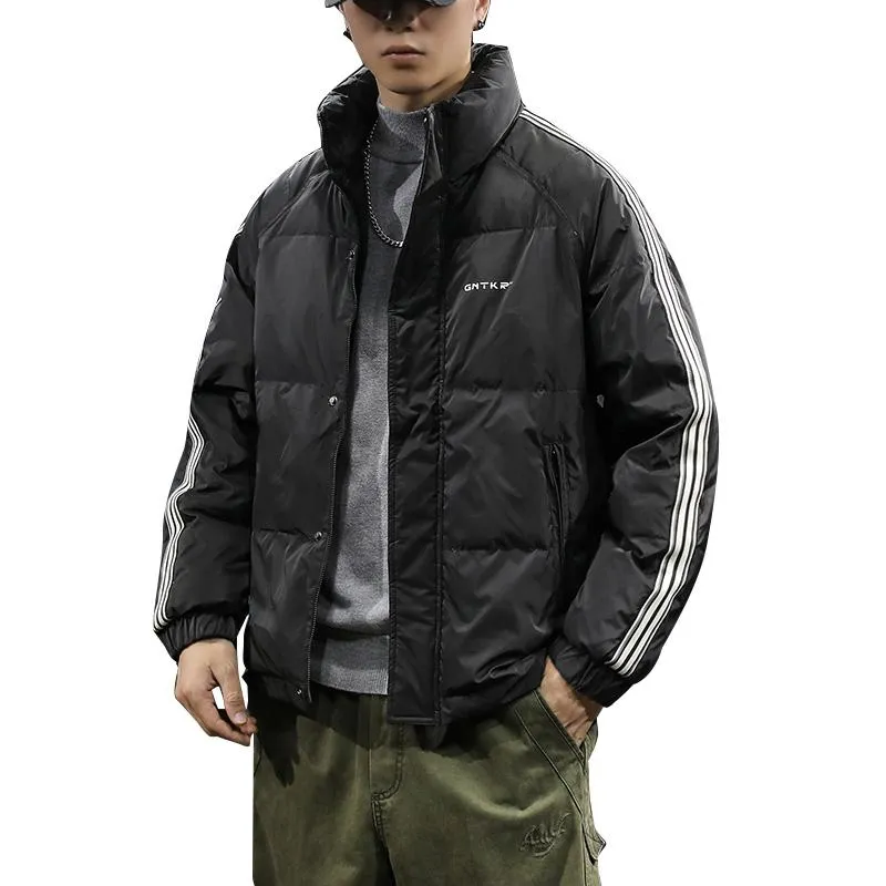 White Duck Down Stand-Up Collar Down Jacket