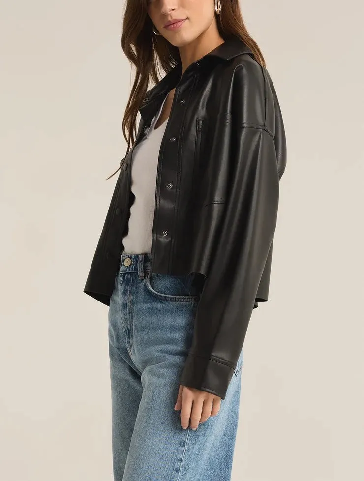 Z Supply All Day Faux Leather Jacket